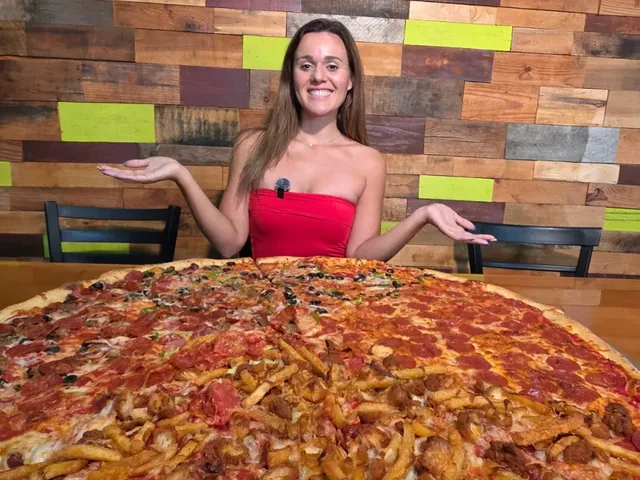 The 36-inch Monster pizza at Main Street Pizza