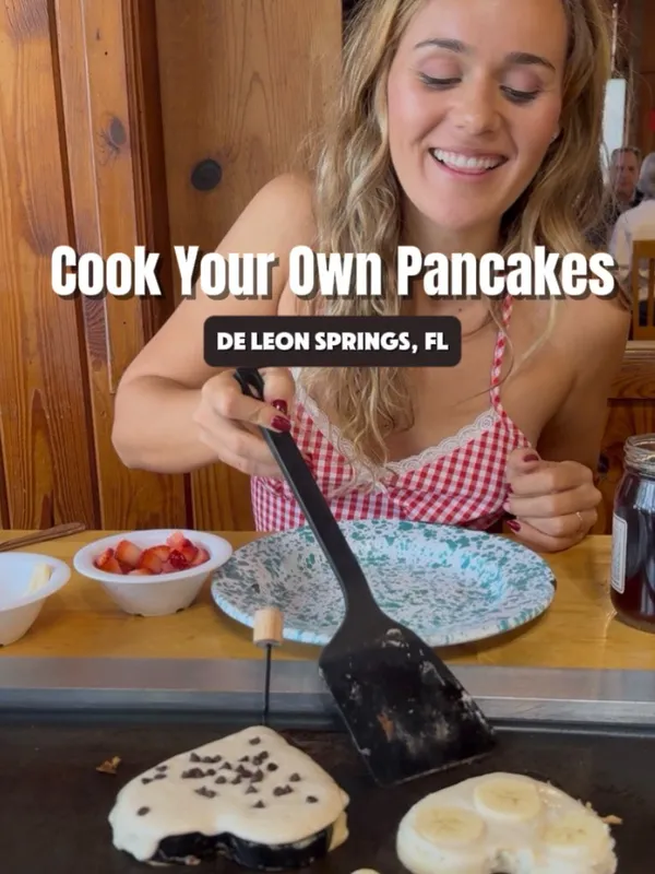 Instagram reel of cooking pancakes at the Old Sugar Mill