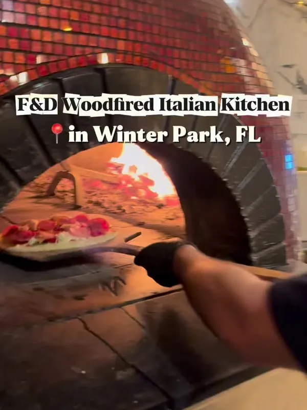 Instagram reel of the wood fired pizza at F&D Italian in Winter Park