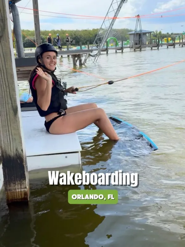 Instagram reel of wakeboarding at Orlando Watersports Complex
