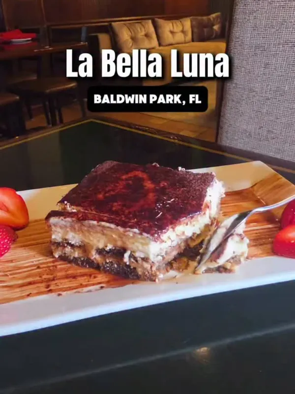 Instagram reel of dinner at La Bella Luna in Baldwin Park